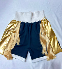 Midnight Gold Boxing Pro Shorts