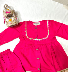 PINK KURTI AND PANT