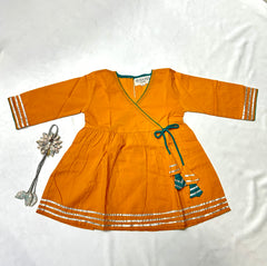 YELLOW ANGRAKHA STYLE CO-RD SET