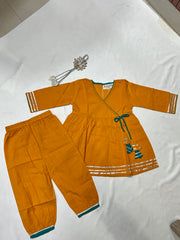 YELLOW ANGRAKHA STYLE CO-RD SET