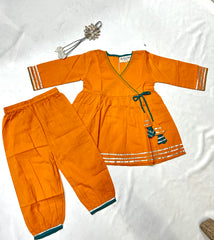 YELLOW ANGRAKHA STYLE CO-RD SET