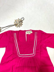 PINK KURTI AND PANT