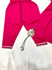 PINK KURTI AND PANT