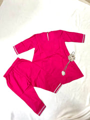 PINK KURTI AND PANT