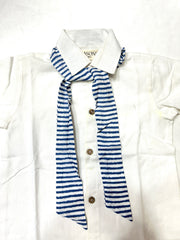 BOYS CO-RD SET SHORTS WITH TIE