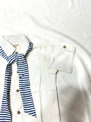 BOYS CO-RD SET SHORTS WITH TIE