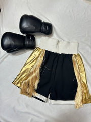 Midnight Gold Boxing Pro Shorts