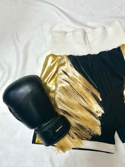Midnight Gold Boxing Pro Shorts