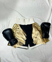 Midnight Gold Boxing Pro Shorts