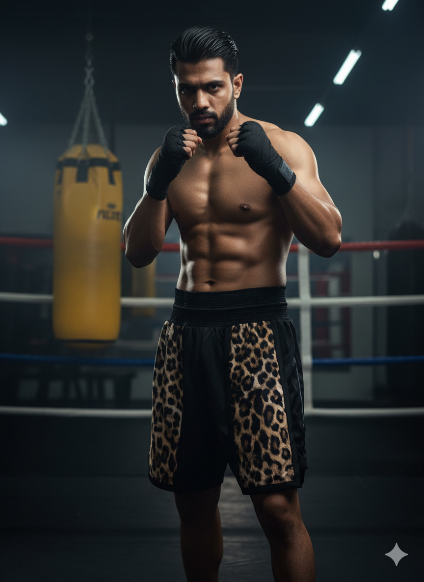 Leopard Boxing Pro Shorts for Men