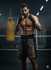 Leopard Boxing Pro Shorts for Men
