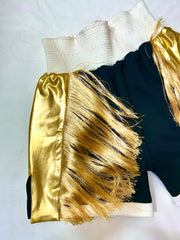 Midnight Gold Boxing Pro Shorts