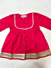 PINK KURTI AND PANT